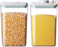 Food Storage Containers with Lids,2.9Qt 2Pcs Airtight Pop Food Storage Containers, BPA-Free Stackable Kitchen Pantry Organizers and Storage, One Button Opening Flour and Sugar Container Sets