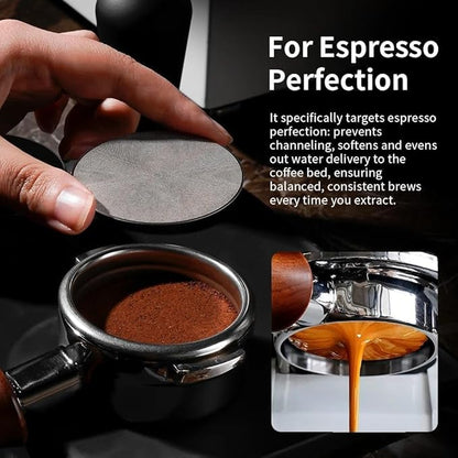 watchget 58mm Espresso Puck Screen - 0.2mm Ultra Thin Espresso Filter - Lower Shower Screen - Metal Reusable Coffee Filter for Portafilter Basket 58mm - Puck Screen
