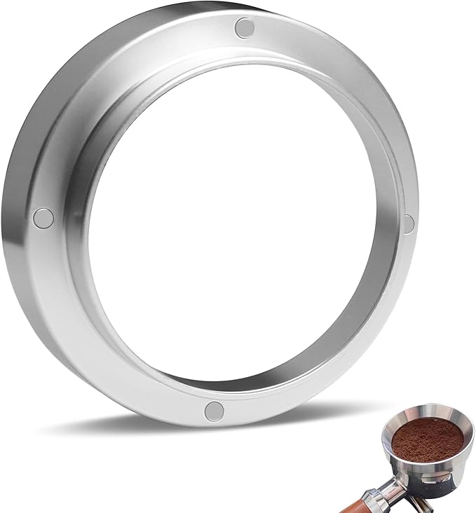 53mm Espresso Dosing Funnel with Magnetic, 53mm Portafilter Funnel, Dosing-Funnels, Compatible with Filter Espresso Dosings Funnels, 8 Magnets