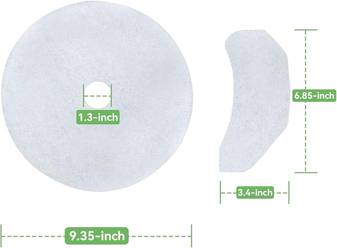 Imncya 25 Pcs Compatible Cloth Dryer Filter Set, Cloth Dryer Replacement Include 20 Dryer Exhaust Filters, 5 Dryer Air Intake Filters for Panda, Magic Chef, Sonya and Avant Dryers