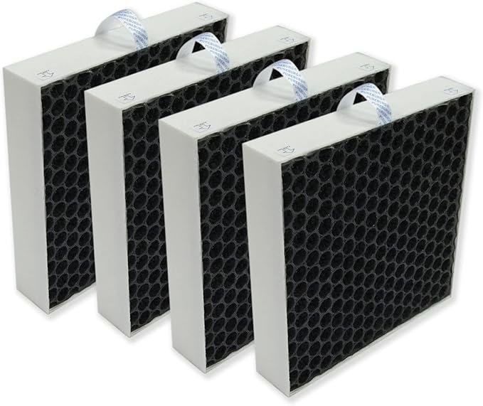 PUREBURG Replacement Filter Compatible with BLUEAIR 5410i 5440i DustMagnet Air Purifiers 5400 Series ,2-Pack (4 Filters) H13 HEPA 3-Stage Filtration Activated Carbon 2-IN-1