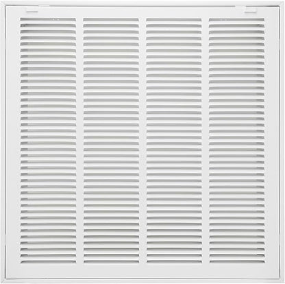 20"W x 20"H [Duct Opening Size] Steel Return Air Filter Grille - Removable Face/Door for 1 inch Filters -HVAC Vent Cover Grill - White [Outer Dimensions: 22 5/8"W X 22 5/8"H]