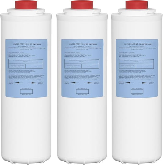 51300C Water Replacement Filter Compatible with Elkay 51300C EWF3000, and Ezh20 Bottle Filling Station, 3000 Gallon Water Filter Replacement for ERF750, 51299C, 55898C (No Chip)