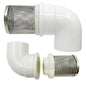 Cotonlake1 inch Stainless Steel Filter Cover Connected to 90 degree elbow 1" /DN25 PVC Water Pipe, Suction Strainers Used to Remove Debris and Reduce Solid Entry (1pcs)