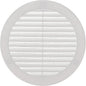 Vent Systems 6" Inch (Opening Dimensions) White Soffit Vent Cover - Plastic Round Air Vent Grille - Built-in Mesh Screen - HVAC Register Louver for Bathroom, Home, Kitchen