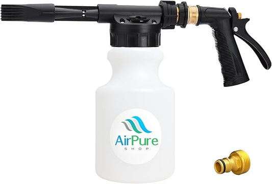 Coil Cannon Cleaner Mixing Sprayer, 2L Bottle, Automatic Dilution, Foaming Wand, HVAC Coil Cleaner, Car Detailing, Outdoor Equipment Cleaning