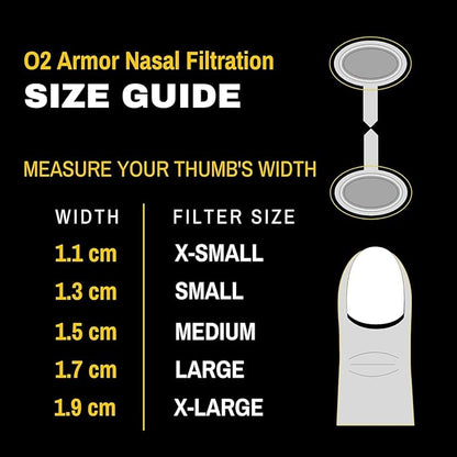 O2 Armor Nose Filters for Welders & Allergies - Nose Filter for Dust - Nasal Filters for Welding - Nose Dust Mask for Construction (Sample 4 Pack)