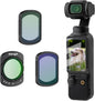 Haoge Magnetic Filter Set for DJI Osmo Pocket 3,Includes 1/4 Black Mist Filter,Light Pullution Reduction Filter,Variable ND 2-32,and LCD Screen Protector,Multi-Coated HD Optical Glass