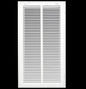 12" X 24 Steel Return Air Filter Grille for 1" Filter - Removable Face/Door - HVAC Duct Cover - Flat Stamped Face - White [Outer Dimensions: 14.5 X 25.75]