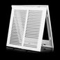14x14 Return Air Grille [Duct Opening Size],Return Air Vent Cover for Wall Or Ceiling,Steel Return Air Filter Grilles Removable Face/Door for 1 Inch Filters (14"W x 14"H [Duct Opening])