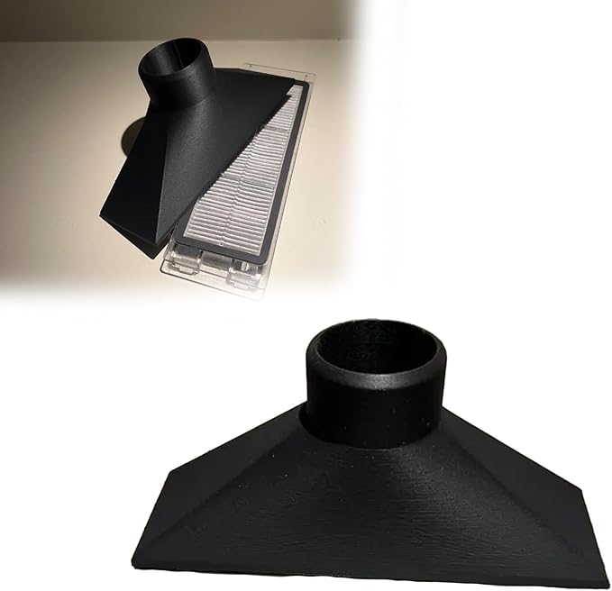 Robot Vacuum Filter Cleaning Tool, Compatible with Standard Vacuum Hose, Wide Angled Nozzle for Effective Filter Maintenance (140mm x 45mm)