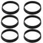 6PCS Sealing Ring for Kitchen Sink Filter, conical Rubber Gasket for Drain Pipe, Gasket for Waste Pipe, 2.2-inch Drain Pipe Sink Odor Collector Siphon, 55mm Inclined Sliding Joint Rubber Ring