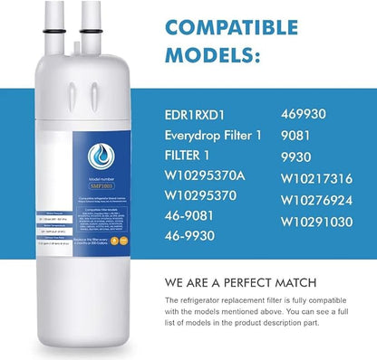 Replacement for EDR1RXD1, W10295370A, WHR1RXD1, Compatible with Kenmore 46-9081, 9081, 46-9930, 9930, P4RFWB, P8RFWB2L, W10276924, W10291030-1 Pack