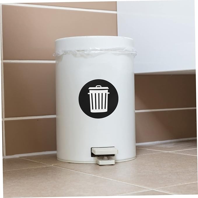 Artibetter 12PCS Self-Adhesive Trash Recycling Stickers for Indoor and Outdoor Use Garbage Sorting Labels Symbols for Easy Identification