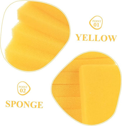 10pcs Crab Sponges for Reptiles Fine Hole Aquarium Sponges for Humidity Control Suitable for Freshwater Seawater Fish Tanks Absorbent Reusable Media Pads