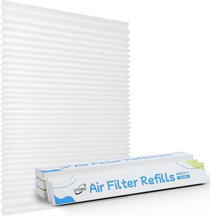 5 Pack 14x14x1 MERV 11 Air Filter Refills, Replaceable Filter Media only for 14x14x1 Reusable Frame (Frame Not Included)
