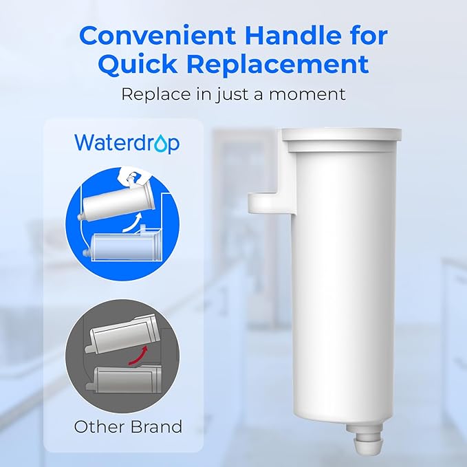Waterdrop Replacement for GE® Profile Opal Nugget Ice Maker Water Filter, P4INKFILTR, with Ring Pull, NSF 42&372 Certified, BPA-Free, 3 Counts