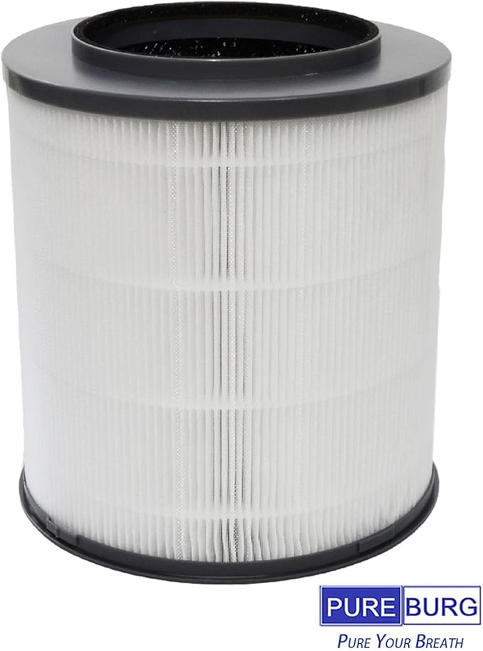 PUREBURG 12030 Replacement Filter Compatible with Clorox 11030 11031 Medium Rooms Air Purifiers,2-Pack H13 True HEPA Activated Carbon 2-in-1 3-Stage Filtration