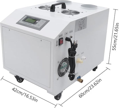 Ultrasonic Industrial Humidifier, 1200W 110V 15kg/h Agricultural Air Humidifier Sprayer Automatic Mist Cooling Machine Cool Mist Humidifiers w/Water Filter for Greenhouses Supermarkets Warehouses