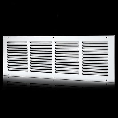 Return Air Grill 24x6(Duct Opening Size),Air Return Vent Cover,Flat Vent Cover,Rejillas De Aire Acondicionado para Casa,Return Air Grilles,Outer Dimensions:25.75"W X 7.75"H(24"W x 6"H, Duct Opening)