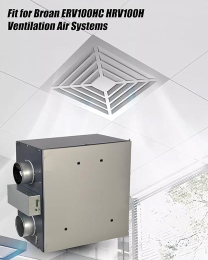 2 Pcs Air Exchanger Filter Fit for Broan ERV100HC HRV100H Ventilation Air Systems, Replace SV03096, 12-7/8" x 11-3/4" x 3/4"