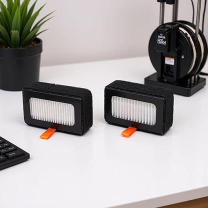 2PCS 13 Activated Carbon Air Filter Replacement for Lab X1 P1 Series 3D Printers with Dual Filtration for Nanoparticles VOCs Odors