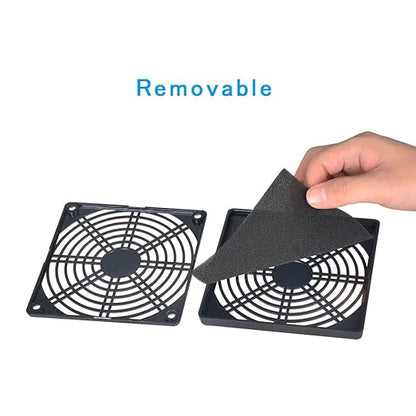 ELUTENG 120mm Fan Filter 2 Pack IP40 Dustproof Blower Guard ABS Computer Ventilator Grill 12cm Fan Mesh Cover Tool-Free Fan Strainer Compatible for 120x120 Case Fan USB Cooling Fan