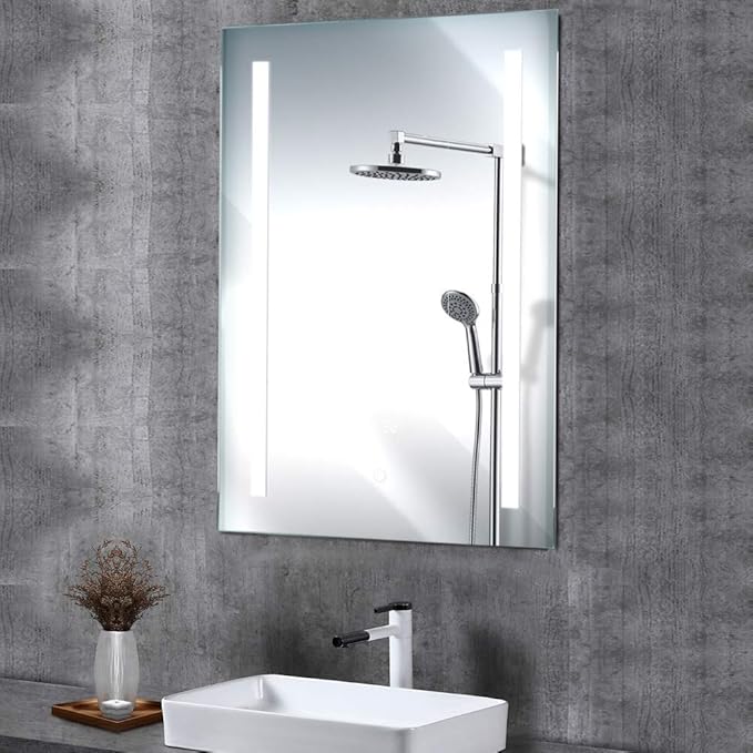 LED Bathroom Mirror with Demister Pad and Touch Switch (70x50)