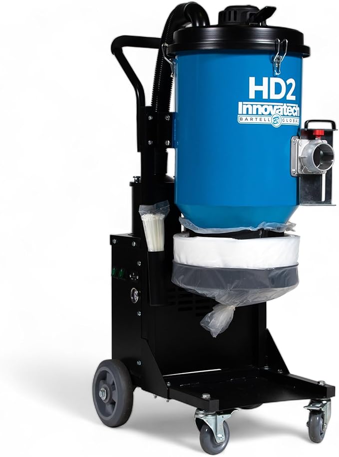 HOC BARTELL HD2 Two-Motor HEPA DUST Collector + Reverse-AIR Jet-Pulse Filter Cleaning System - North American Made!