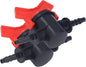 Regulator ABS Plastic Liquid Control Stop Valve for Domestic Water Pumps Solar Water Heaters Construction Sites 2PCS Straight Through Valve (4MM regulator)