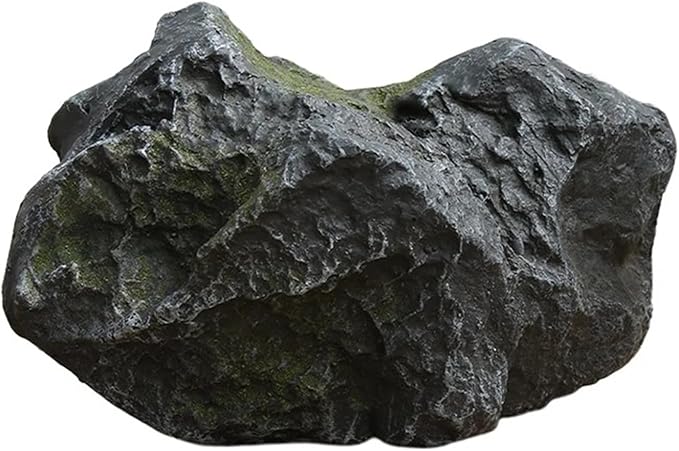 Outdoor Fake Rock Cover Realistic Lightweight Fiberglass Artificial Landscape Boulder Enclosure Protection Dome for Well Pump Septic Tank Electrical Boxes R