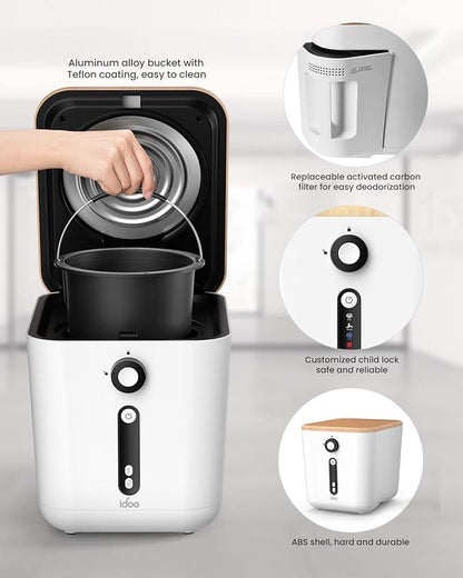 iDOO Carbon Filter, for Electric Composter for Kitchen, Smart Kitchen Composter Countertop, Auto Home Compost Machine Odorless, Effective in Reducing Odour from Waste