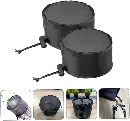 2pcs Grow Tent Accessories Oxford Cloth Grow Tent Vent Cover Elastic Band Fasteners