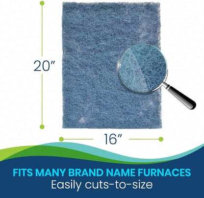 Natural Fiber Hog Hair Furnace Door Filter for Mobile, Manufactured and Modular Homes (16 x 20)