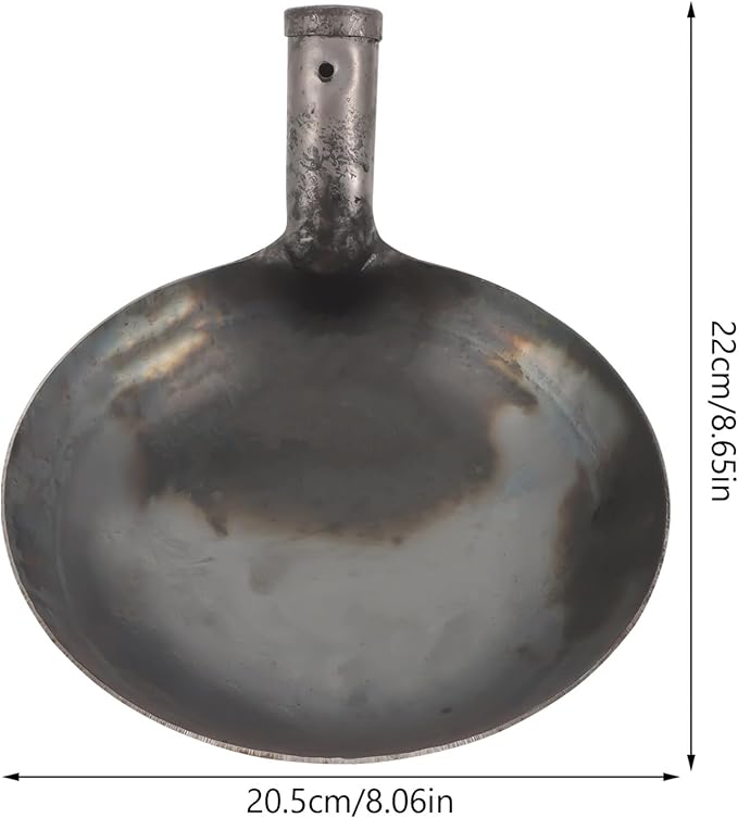 SUPVOX Drain Metal Dung Scoop Edging Shovel Large Spoon for Cleaning Construction Sites