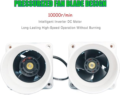 14W 2.3Inches Duct Inline Fan 60mm Mini Intake Fume Extractor Low Noise 57CFM Air Circulation Vent Blower for Fan Filter Grow Tent Ceiling Wall (Color : Not Adjustable Speed)