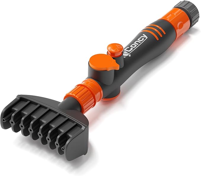 Concy Pool & Spa Cartridge Filter Cleaner – 7-Jet Comb Cleaning Wand for Deep Pleat Cleaning, Hose-Powered, Pleat-Safe Design, Fits Standard Garden Hoses