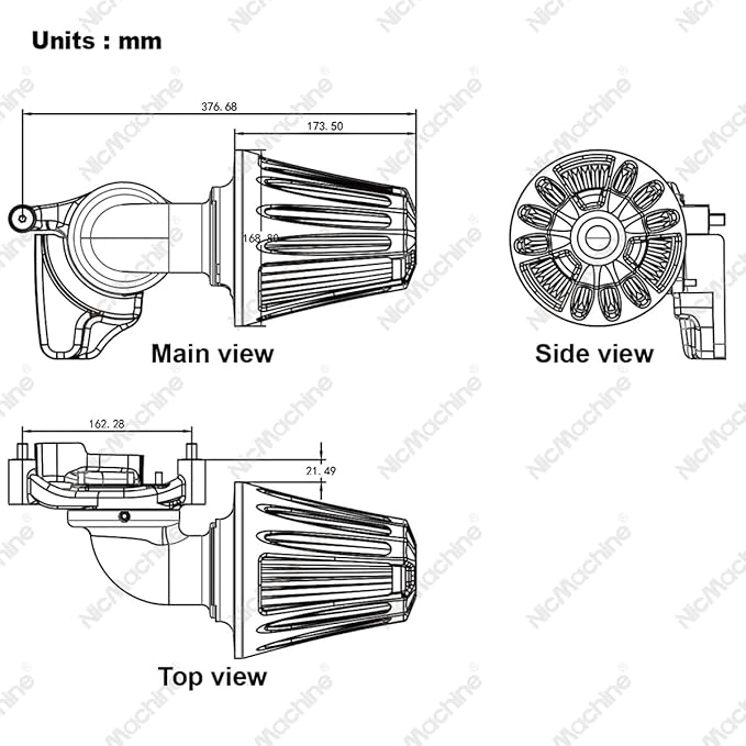 Big Sucker cone Air filter intake for harley air Cleaner Sportster Softail fatboy heritage dyna touring street road king Glide (Deep style -Black, TypeD : Touring M8 17-UP, Softail 18-UP)