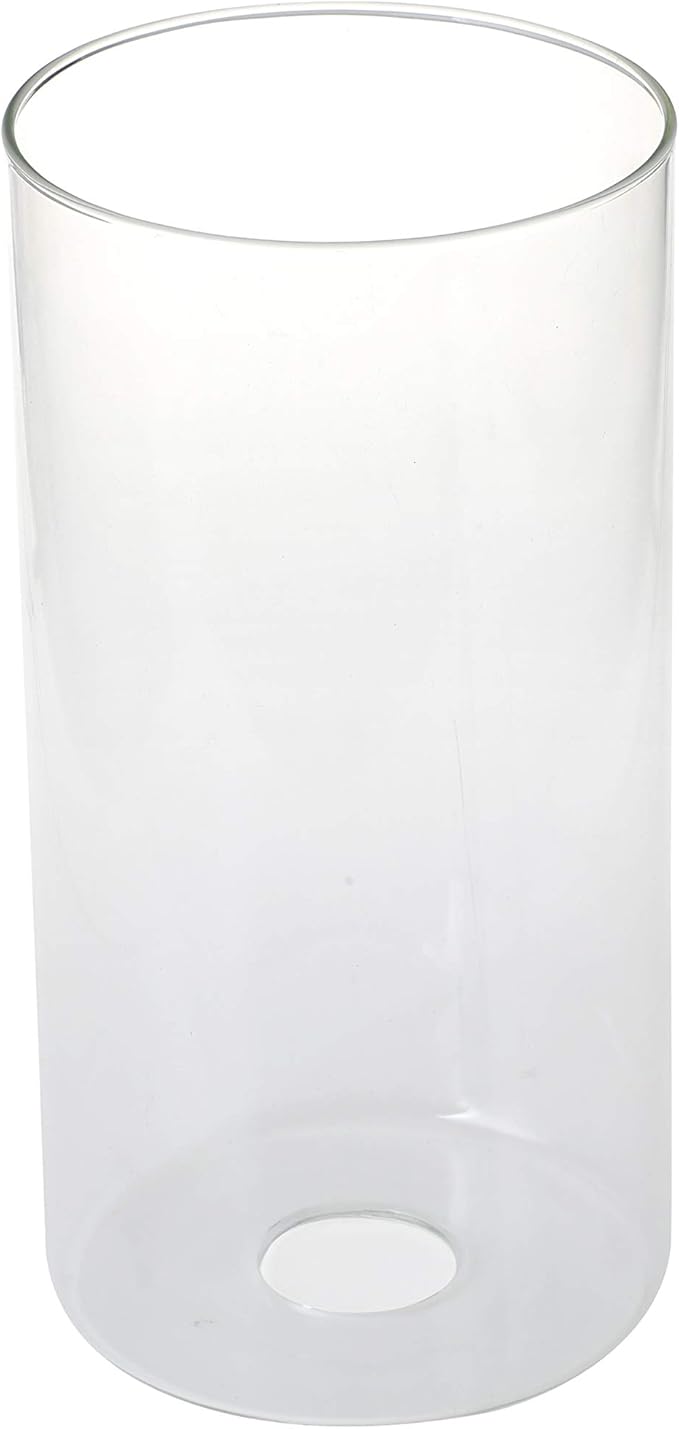 GoLucky Glass Cylinder Shade Accessory - Glass Lamp Fixture Shade Replacement - 3.5"D x 14"H