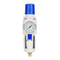 BLCH 3/8" NPT Air Dryer - Air Pressure Regulator, Air Compressor Filter AW3000-03 Semi-Auto Drain Poly Bowl Gauge 0-160 PSI 5μm Brass