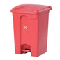 GLigeT Outdoor Trash can Outdoor Sorting Trash can Large Pedal Type Waste bin with lid 11.8 Gallon Plastic Commercial Outdoor Garbage can, 4 Colors Trash Can (Size : Red)