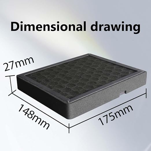 2Pcs H2D/H2S/H2C Air Filter Replacement with HEPA13 & Activated Carbon, 3D Printer Air Filter for Bambu Lab H2D/H2S/H2C, Reduce VOCs, PM2.5, UFP& Odors, Plug-and-Play Upgrade