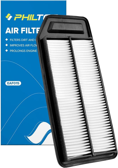 PHILTOP Engine Air Filter CA9564 Replacement for 2003-2007 Accord 2.4, 2004-2008 TSX, Rigid Panel