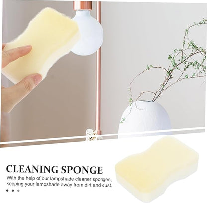 15pcs Reusable Dry Cleaning Sponge for Lamp Shade Cleaner Sponges for Soot and Pet Hair for Curtains and Artworks White Small Waist Design