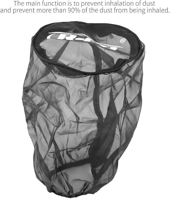 Filter Wrap Universal Air Filter Cover for High Air Intake Filters Dust Cloth Black (Big)