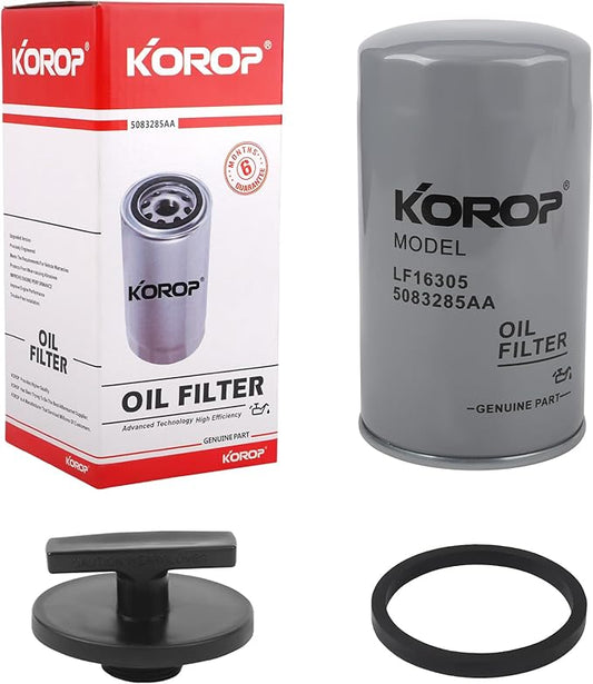 6.7 Cummins Oil Filter and Plug Tool Kit Compatible with 2007-2024 RAM 2500,3500,4500,5500 6.7L Diesel ;1989-2007 RAM 2500, 3500, 4500, 5500 5.9L Cummins | Replaces 05083285AA 3949561,LF16035,LF3972