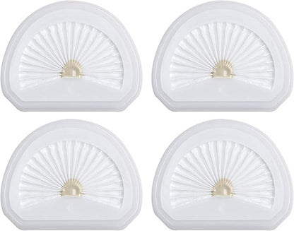 4Pack VLPF10 Replacement Filters Compatible with Black and Decker Hand Vacuum Filter Model # HLVA320J00 HLVA315j & N575266
