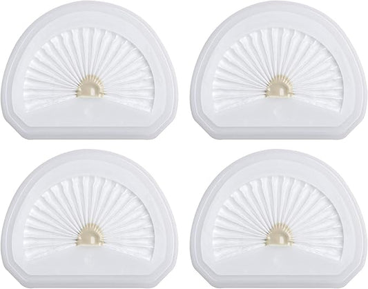 4Pack VLPF10 Replacement Filters Compatible with Black and Decker Hand Vacuum Filter Model # HLVA320J00 HLVA315j & N575266