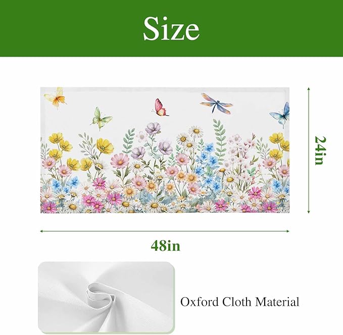 Fluorescent Light Covers for Ceiling Lights Spring Flowers Magnetic Light Filters 3 Pack 4x2 ft Daisy Butterflies Dragonfly Ceiling Lights Cover for Classroom Office School Home Drop Lamp Decor