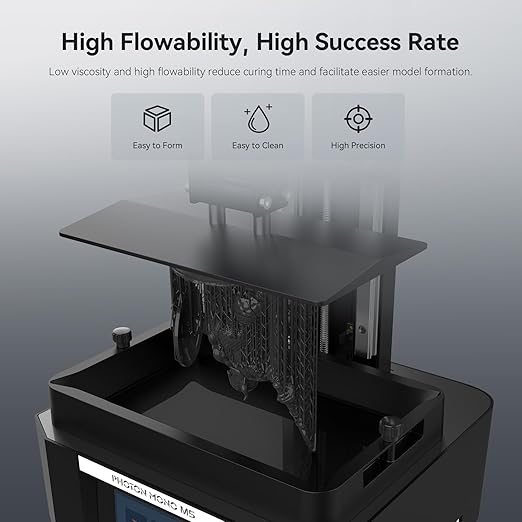 ANYCUBIC ABS-Like Resin Pro 2, 3D Printer Resin with Enhanced Strength and Toughness, High Precision and Minimal Shrinkage, Wide Compatibility for All LCD Resin 3D Printers (Black+Black, 2kg)
